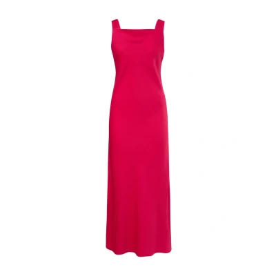 Abbildung von comma Midi Kleid aus Satin