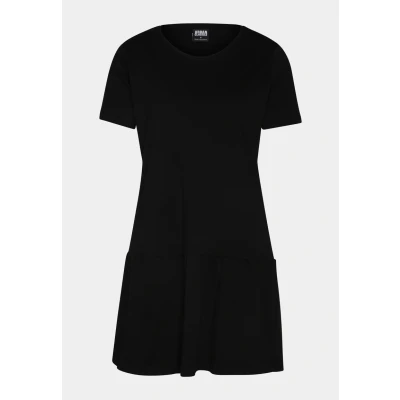 Abbildung von Urban Classics Valance Jerseykleid, Damen, Größe: Large, Schwarz