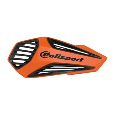 Abbildung von Polisport 8308400003 Handprotektoren MX AIR 1 Style Befestigungspunkt aus Kunststoff inklusive Befestigungskit kompatibel mit Allen Enduro/MX/ATV Modellen in Farbe orange/schwarz