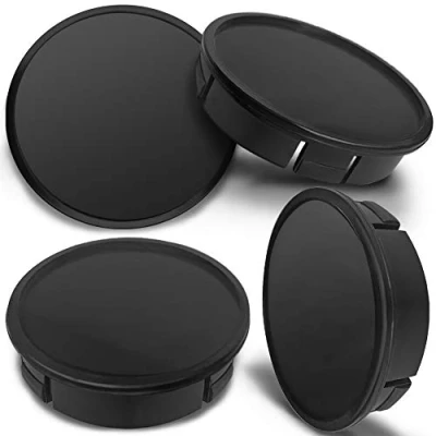 Abbildung von SkinoEu Satz 4 x 60mm Universal Schwarz Alufelgen Nabenkappen Felgen Kappen Felgendeckel Radkappen Radnabendeckel Nabendeckel Felgenkappen CX 0