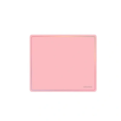 Abbildung von MARSGAMING MMP124 Gaming Pad, 360 x 260 mm, Regenbogenkantendesign, rutschfeste Unterseite aus Naturkautschuk, hochpräzise Nanotextil Oberfläche, Flexibles Mauspad, Rosa