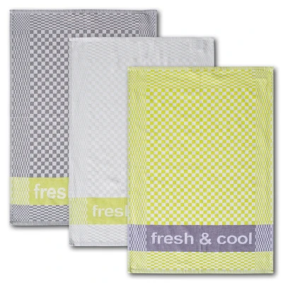 Abbildung von Dyckhoff Geschirrtuch fresh &amp; cool, (3 tlg), schnelltrocknend, Baumwolle, 50x70 cm