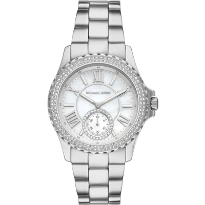 Abbildung von Michael Kors Watch Everest Uhr silvercoloured, Damen, Größe: One Size, Silver coloured