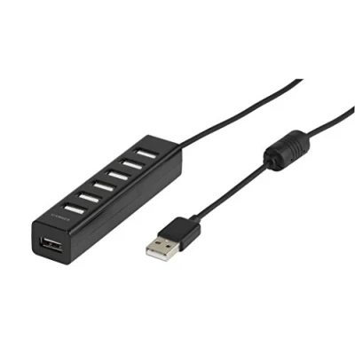 Abbildung von Vivanco 36661, USB 2.0, 480 Mbit/s, Schwarz, AC, USB, 110 240 V