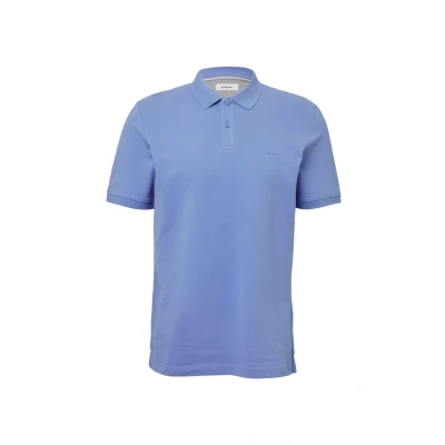 Abbildung von s.Oliver Poloshirt aus Baumwollpiqué himmelblau 3XL