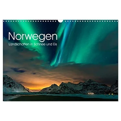 Abbildung von Norwegen, Landschaften in Schnee und Eis (Wandkalender 2025 DIN A3 quer), CALVENDO Monatskalender
