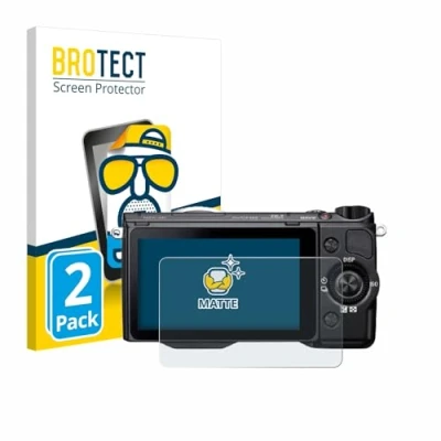 Abbildung von BROTECT Entspiegelungs Schutzfolie für Sony Alpha NEX 5R (2 Stück) Matte Displayschutz Folie, Anti Reflex, Fingerprint