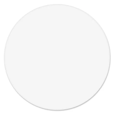 Abbildung von younikat Mauspad Motiv weiß rund Ø 22 cm I mit abwischbarer Oberfläche