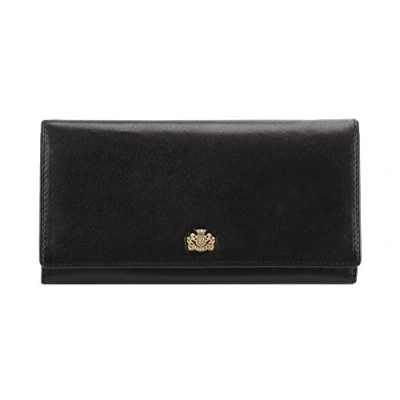 Abbildung von Wittchen Geldbörse 9.5x18.5 cm Narbenleder, Schwarz Handmade, Kollektion: Arizona 10 1 075