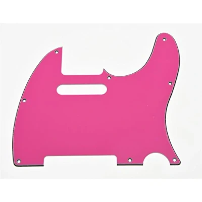 Abbildung von Kaish Schlagschutz für Gitarren, 3 lagig, Pink Rot, passend US amerikanische und mexikanische Fender Telecaster Modelle