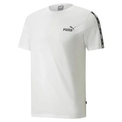 Abbildung von Puma ESS TAPE Tshirt print, Herren, Größe: Large, White