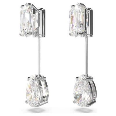 Abbildung von Orecchini a barra Donna Taglio misto bianchi Swarovski 5661682
