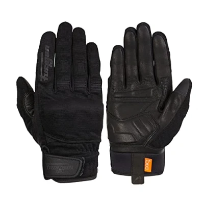 Abbildung von Furygan JET D3O Lady Motorradhandschuhe Damen Sommerhandschuhe Atmungsaktiv &amp; leicht Aufprallschutz Touchscreen, Schwarz, M, 4486