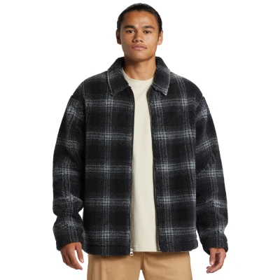 Abbildung von Quiksilver Fleecejacke Deck fleeceblack, Herren, Größe: XL, fleece black