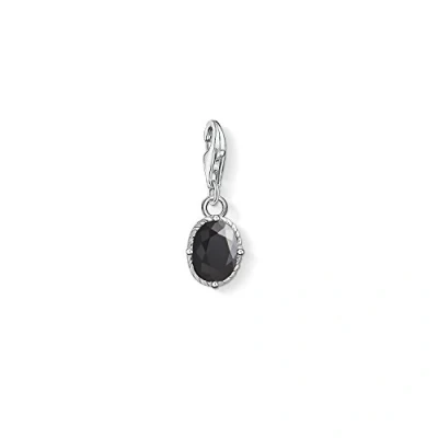 Abbildung von Thomas Sabo Damen Anhänger Schwarzer Stein 925 Sterling Silber 1669 643 11