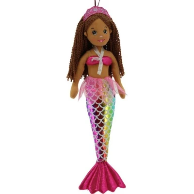 Abbildung von Sweety Toys Meerjungfrauenpuppe 11919 Stoffpuppe Meerjungfrau 45 cm Regenbogenfarben