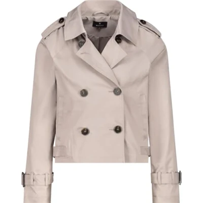 Abbildung von Monari Kurzjacke Jacke Trench kurz Mit Rundhalsausschnitt