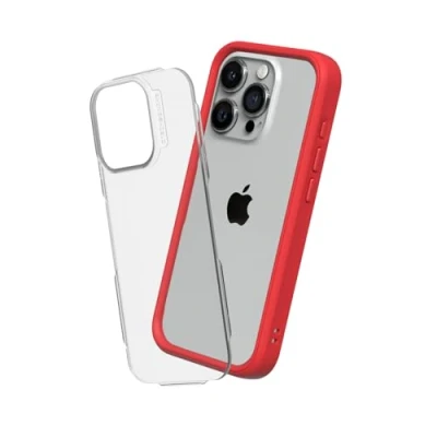 Abbildung von RhinoShield Modulares Case kompatibel mit [iPhone 15 Pro Max] Mod NX Anpassbare &amp; stoßdämpfende Schutzhülle im schlanken Design 3.5 Meter Fallschutz Rot