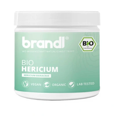 Abbildung von brandl® Bio Lions Mane (Hericium Erinaceus) Premium Kapseln extern laborgeprüft Vitalpilz 240 St