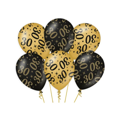 Abbildung von Luftballons 30 Jahre cm 6 Stück