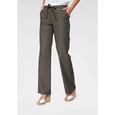 Abbildung von Aniston CASUAL Leinenhose, mit Bindeband