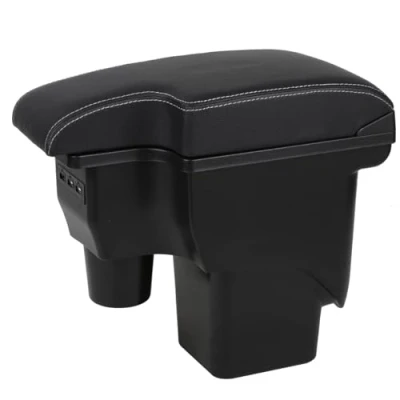 Abbildung von YJYWZH Armlehne Mittelkonsole Aufbewahrungsbox für Focus 2 MK2 mit 3 USB Ladeanschlüssen