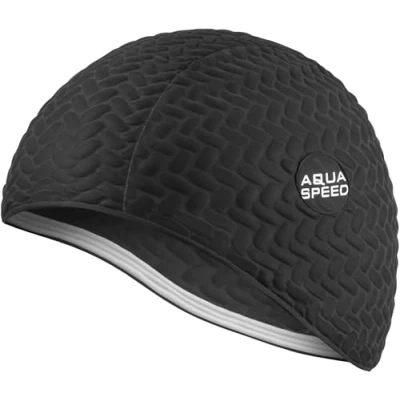 Abbildung von Aqua Speed Badekappe Bombasic / Bombastic TIC TAC (Schwimmkappe für Fitness), Elastische Fitness Schwimmhaube