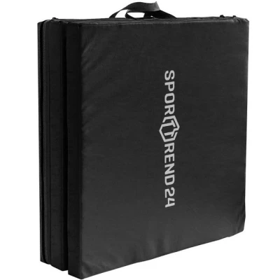 Abbildung von Sporttrend 24® 3 in 1 Turnmatte schwarz/grau Faltbar, Fitnessmatte, Gymnastikmatte, Sportmatte (Schwarz)
