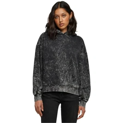 Abbildung von Urban Classics Towel Washed Kapuzenpullover, Damen, Größe: 5XL, Black