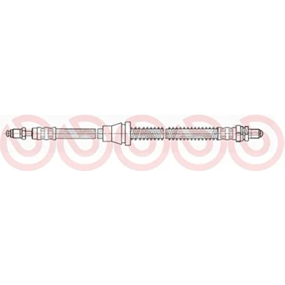 Abbildung von BREMBO T 24 031 Bremsschläuche 535 M10X1 FORD: KA Schrägheck