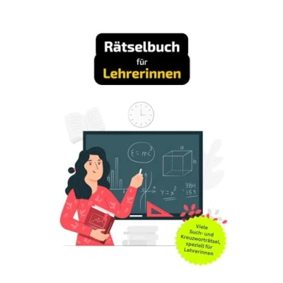 Abbildung von Rätselbuch für Lehrerinnen: Tolles Geschenk Lehrerinnen. Worträtsel und knifflige Herausforderungen in einem Kreuzworträtselheft.