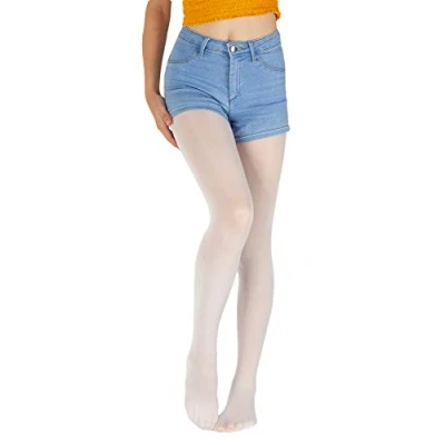 Abbildung von Giulia weiße Feinstrumpfhose Mädchen Kinder Microfaser Semitransparent Farbig Ketty 40 Den Bianco 128 134