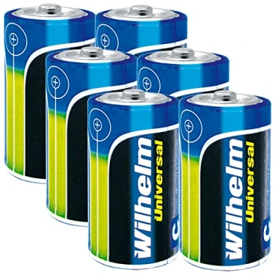 Abbildung von 6 x Wilhelm Universal Baby Alkaline Batterien C LR14 1,5V