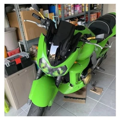 Abbildung von Windschild Motorrad Für Kawasaki Z1000 Z 1000 Z750 750 2003 2004 2005 2006 Wind Bildschirm Deflektoren Windschutzscheibe Deflektor Windschutzscheibe(Dark Smoke)