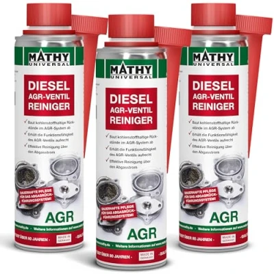 Abbildung von MATHY AGR Reiniger Diesel (3 x 300 ml) hochwirksamer Systemreiniger für Dieselmotoren mit Ventil Additiv