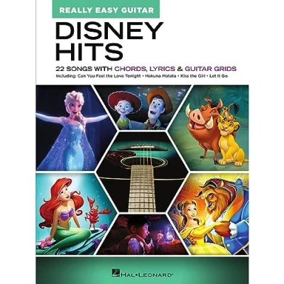 Abbildung von Disney Hits Really Easy Guitar: 22 Songs With Chords, Lyrics, &amp; Guitar Grids