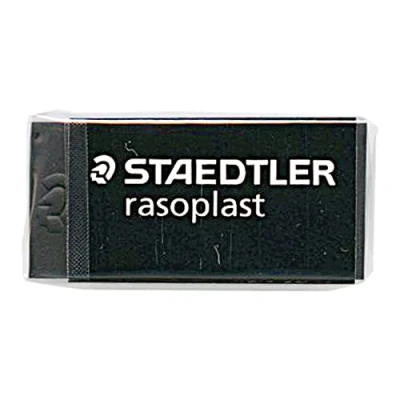 Abbildung von 40 x Staedtler Radierer rasoplast black line PVC, 33 16 13 mm