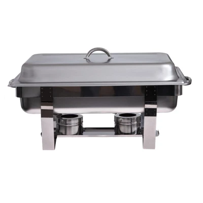 Abbildung von Chafing Dish Eco GN 1/1 Classic 59 x 35 32 cm Edelstahl mit Griffen, Gastro Warmhaltebehälter