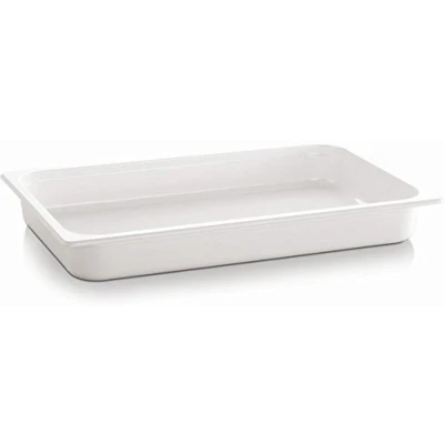 Abbildung von APS 83759 GN 1/1 Behälter ECO LINE, 53 x 32,5 cm, Tiefe 65 mm, 7,1 Liter, Melamin, weiß