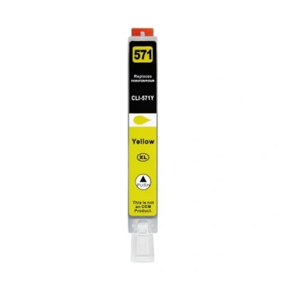 Abbildung von 1 XXL Druckerpatrone kompatibel zu CLI 571 Y Gelb für Canon PIXMA MG5750 MG5751 MG5752 MG5753 MG6850 MG6853 MG7750 MG7753 TS5050 TS5053 TS5055 TS6050 TS6052 TS8050 TS8053 TS9050 TS9055