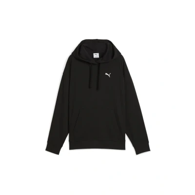 Abbildung von Puma ESS ELEVATED Bequemer gerippter Hoodie Damen Mit Plain Black Größe: L