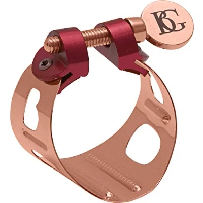 Abbildung von BG Ligature Duo Rose vergoldet Bb und Altsaxofon Klarinette