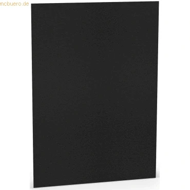 Abbildung von 10 x Paperado Karton A4 220g/qm VE=5 Blatt Schwarz