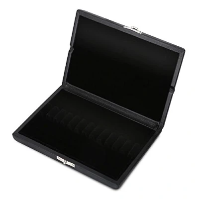 Abbildung von Oboe Reed Case, PU Leder Holz Container Tragetasche mit Slots für 10/12 / 20pcs Schilf(# 3)
