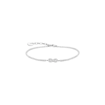 Abbildung von Thomas SABO Unendlichkeit MIT Steinen Armband, Damen, Größe: One Size, White