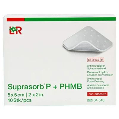 Abbildung von Suprasorb P+phmb Schaumverband 5x5 cm