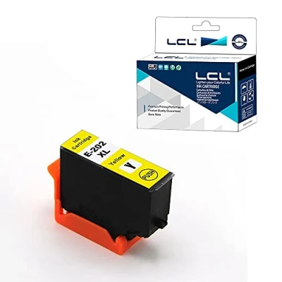 Abbildung von LCL Kompatibel Tintenpatrone 202 202XL C13T02H44010 (1 Gelb) Ersatz für Epson Expression Premium XP 6000 6005 6100 6105 XP6000 XP6005 XP6100 XP6105
