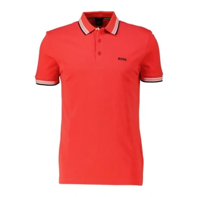 Abbildung von BOSS Paddy Poloshirt, Herren, Größe: 3XL, Open red