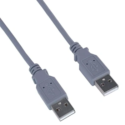 Abbildung von PremiumCord USB 2.0 High Speed Kabel M/M 0,5m, A Stecker auf Stecker, Verbindungskabel für HDD usw, Doppelt geschirmt, AWG28, Farbe grau, Länge 0,5m