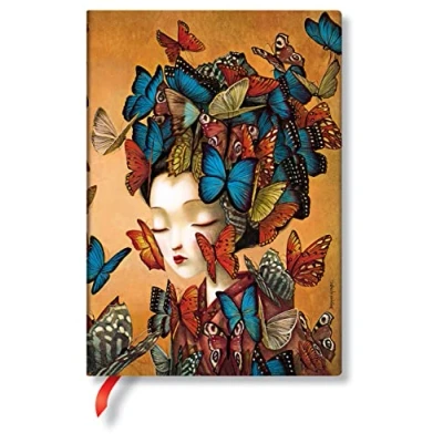 Abbildung von Paperblanks Madame Butterfly Esprit De Lacombe Flexi Midi Unlined 100 Gsm